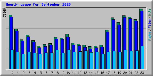 Hourly usage for September 2026
