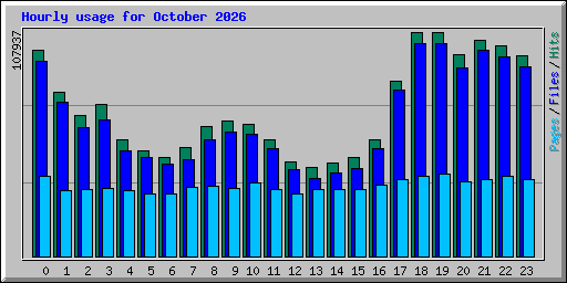 Hourly usage for October 2026